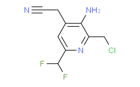 AM129380 | 1805230-19-6 | 3-Amino-2-(chloromethyl)-6-(difluoromethyl)pyridine-4-acetonitrile