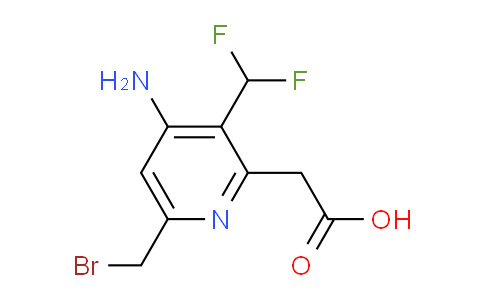 AM129382 | 1804720-89-5 | 4-Amino-6-(bromomethyl)-3-(difluoromethyl)pyridine-2-acetic acid