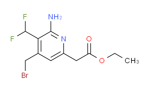 AM129384 | 1806801-72-8 | Ethyl 2-amino-4-(bromomethyl)-3-(difluoromethyl)pyridine-6-acetate