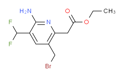 AM129387 | 1805377-69-8 | Ethyl 2-amino-5-(bromomethyl)-3-(difluoromethyl)pyridine-6-acetate