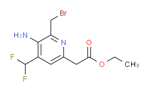 AM129394 | 1805384-46-6 | Ethyl 3-amino-2-(bromomethyl)-4-(difluoromethyl)pyridine-6-acetate