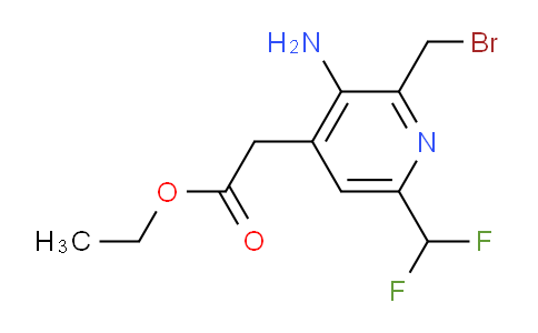 AM129396 | 1805377-75-6 | Ethyl 3-amino-2-(bromomethyl)-6-(difluoromethyl)pyridine-4-acetate