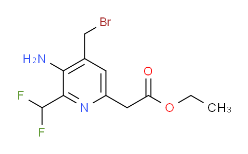 AM129398 | 1803690-73-4 | Ethyl 3-amino-4-(bromomethyl)-2-(difluoromethyl)pyridine-6-acetate