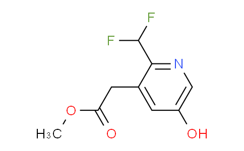 Methyl 2-(difluoromethyl)-5-hydroxypyridine-3-acetate