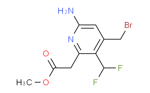 Methyl 6-amino-4-(bromomethyl)-3-(difluoromethyl)pyridine-2-acetate