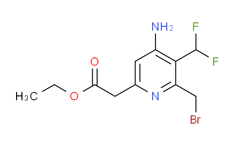 AM129408 | 1805228-92-5 | Ethyl 4-amino-2-(bromomethyl)-3-(difluoromethyl)pyridine-6-acetate