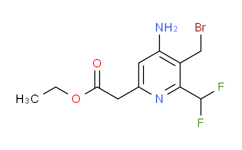 AM129411 | 1805158-43-3 | Ethyl 4-amino-3-(bromomethyl)-2-(difluoromethyl)pyridine-6-acetate