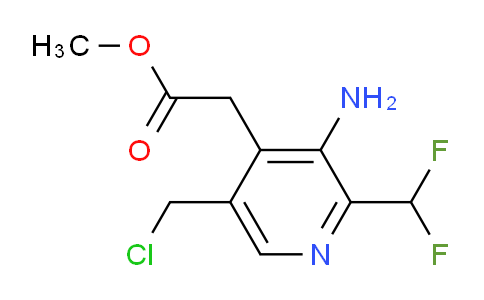 AM129428 | 1806841-74-6 | Methyl 3-amino-5-(chloromethyl)-2-(difluoromethyl)pyridine-4-acetate