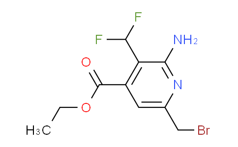 AM129430 | 1804720-62-4 | Ethyl 2-amino-6-(bromomethyl)-3-(difluoromethyl)pyridine-4-carboxylate