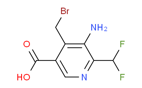 AM129454 | 1805236-50-3 | 3-Amino-4-(bromomethyl)-2-(difluoromethyl)pyridine-5-carboxylic acid