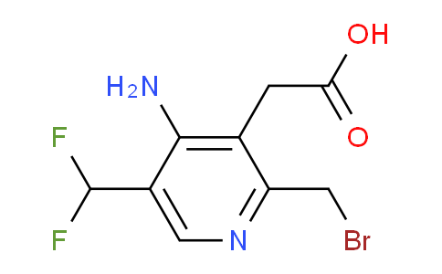 4-Amino-2-(bromomethyl)-5-(difluoromethyl)pyridine-3-acetic acid
