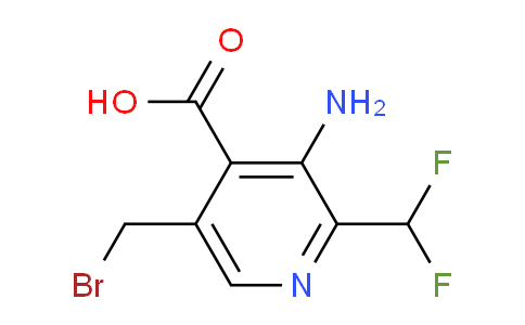 3-Amino-5-(bromomethyl)-2-(difluoromethyl)pyridine-4-carboxylic acid