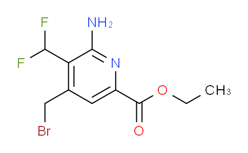 AM129467 | 1805376-55-9 | Ethyl 2-amino-4-(bromomethyl)-3-(difluoromethyl)pyridine-6-carboxylate