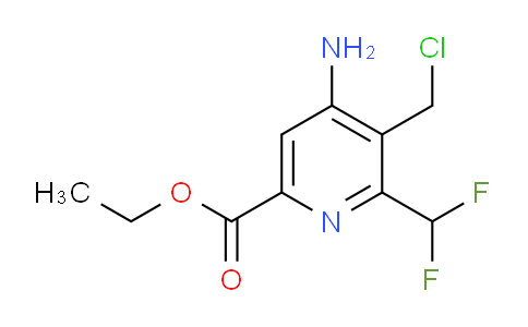 Ethyl 4-amino-3-(chloromethyl)-2-(difluoromethyl)pyridine-6-carboxylate