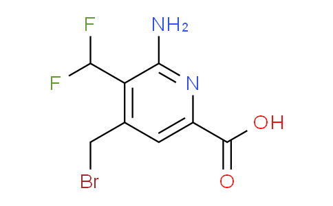 2-Amino-4-(bromomethyl)-3-(difluoromethyl)pyridine-6-carboxylic acid