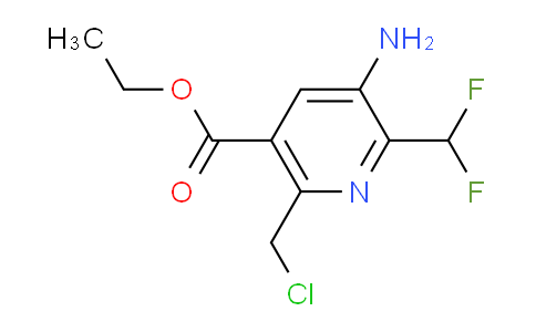 Ethyl 3-amino-6-(chloromethyl)-2-(difluoromethyl)pyridine-5-carboxylate