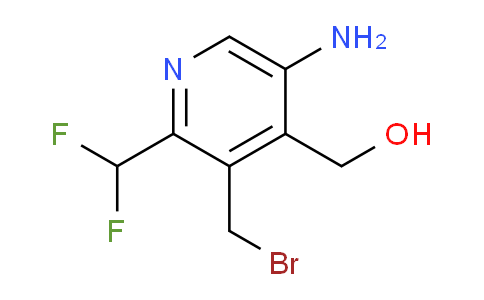 5-Amino-3-(bromomethyl)-2-(difluoromethyl)pyridine-4-methanol