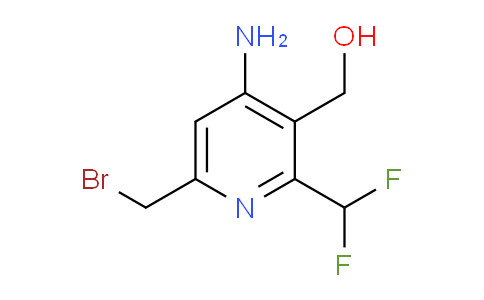 4-Amino-6-(bromomethyl)-2-(difluoromethyl)pyridine-3-methanol
