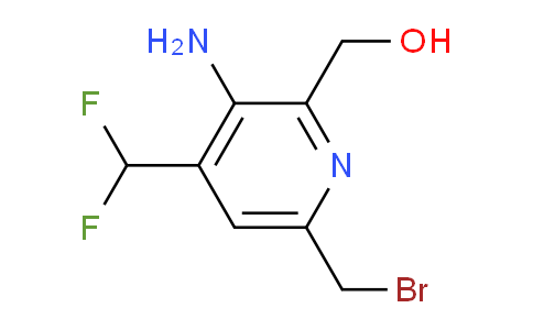 3-Amino-6-(bromomethyl)-4-(difluoromethyl)pyridine-2-methanol