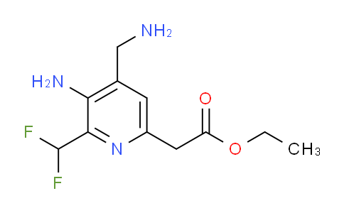 Ethyl 3-amino-4-(aminomethyl)-2-(difluoromethyl)pyridine-6-acetate