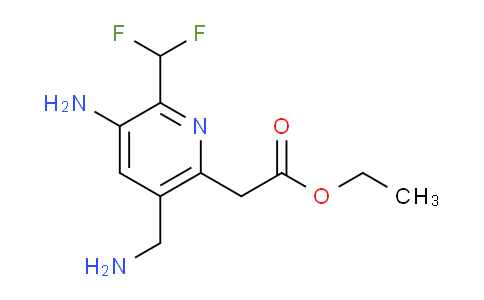 Ethyl 3-amino-5-(aminomethyl)-2-(difluoromethyl)pyridine-6-acetate