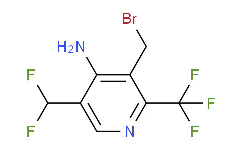 4-Amino-3-(bromomethyl)-5-(difluoromethyl)-2-(trifluoromethyl)pyridine