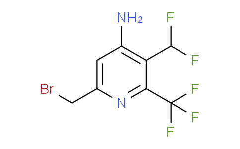 4-Amino-6-(bromomethyl)-3-(difluoromethyl)-2-(trifluoromethyl)pyridine