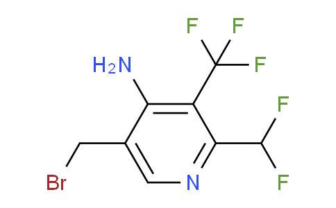 4-Amino-5-(bromomethyl)-2-(difluoromethyl)-3-(trifluoromethyl)pyridine