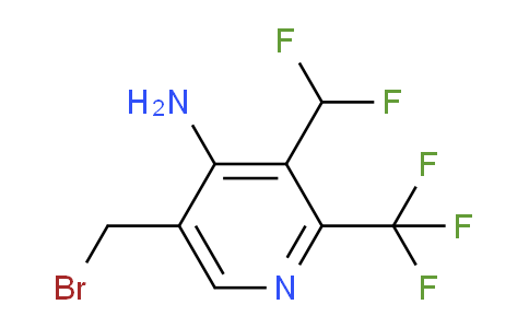 4-Amino-5-(bromomethyl)-3-(difluoromethyl)-2-(trifluoromethyl)pyridine