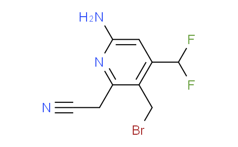 AM129580 | 1805157-55-4 | 6-Amino-3-(bromomethyl)-4-(difluoromethyl)pyridine-2-acetonitrile