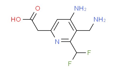 4-Amino-3-(aminomethyl)-2-(difluoromethyl)pyridine-6-acetic acid