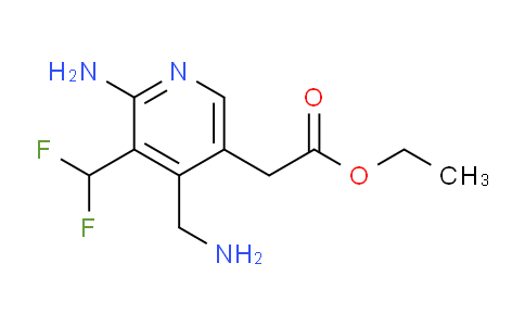 Ethyl 2-amino-4-(aminomethyl)-3-(difluoromethyl)pyridine-5-acetate
