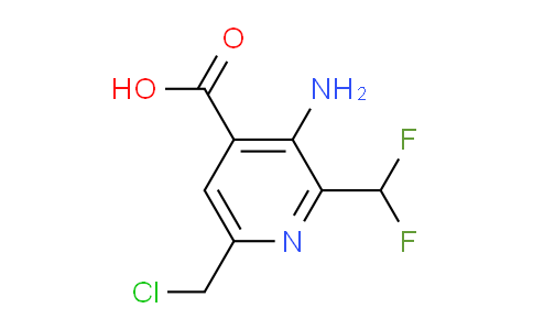 AM129610 | 1806015-48-4 | 3-Amino-6-(chloromethyl)-2-(difluoromethyl)pyridine-4-carboxylic acid