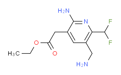 Ethyl 2-amino-5-(aminomethyl)-6-(difluoromethyl)pyridine-3-acetate
