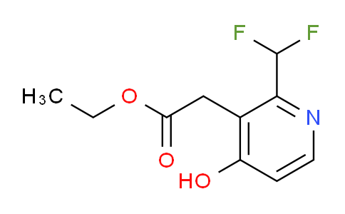 Ethyl 2-(difluoromethyl)-4-hydroxypyridine-3-acetate