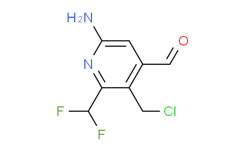6-Amino-3-(chloromethyl)-2-(difluoromethyl)pyridine-4-carboxaldehyde