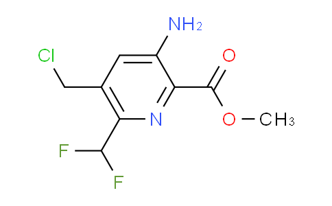 Methyl 3-amino-5-(chloromethyl)-6-(difluoromethyl)pyridine-2-carboxylate