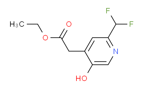 Ethyl 2-(difluoromethyl)-5-hydroxypyridine-4-acetate