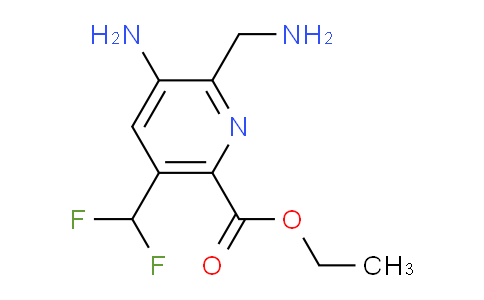 Ethyl 3-amino-2-(aminomethyl)-5-(difluoromethyl)pyridine-6-carboxylate