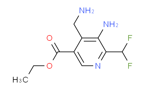 Ethyl 3-amino-4-(aminomethyl)-2-(difluoromethyl)pyridine-5-carboxylate