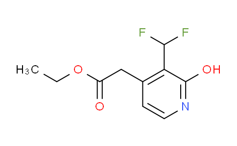 Ethyl 3-(difluoromethyl)-2-hydroxypyridine-4-acetate