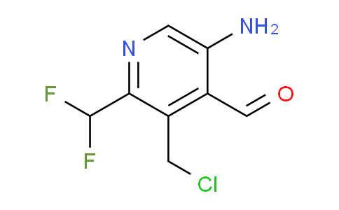 5-Amino-3-(chloromethyl)-2-(difluoromethyl)pyridine-4-carboxaldehyde