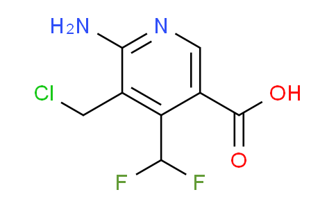 2-Amino-3-(chloromethyl)-4-(difluoromethyl)pyridine-5-carboxylic acid