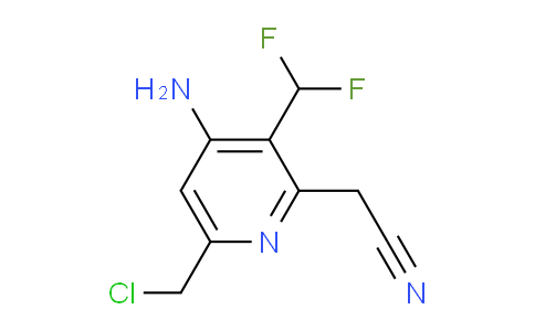 AM129816 | 1805230-50-5 | 4-Amino-6-(chloromethyl)-3-(difluoromethyl)pyridine-2-acetonitrile