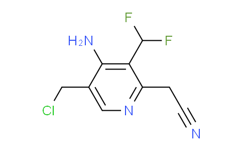 AM129820 | 1806798-16-2 | 4-Amino-5-(chloromethyl)-3-(difluoromethyl)pyridine-2-acetonitrile