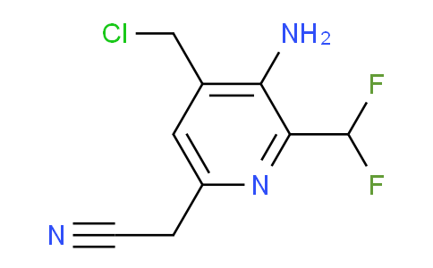 AM129870 | 1806817-75-3 | 3-Amino-4-(chloromethyl)-2-(difluoromethyl)pyridine-6-acetonitrile