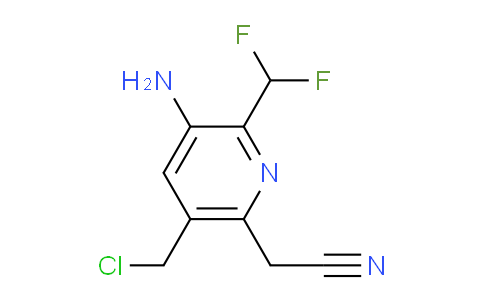 AM129875 | 1806817-77-5 | 3-Amino-5-(chloromethyl)-2-(difluoromethyl)pyridine-6-acetonitrile