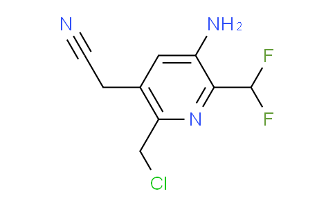 AM129884 | 1805230-84-5 | 3-Amino-6-(chloromethyl)-2-(difluoromethyl)pyridine-5-acetonitrile
