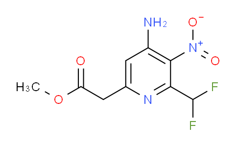 AM129900 | 1804462-73-4 | Methyl 4-amino-2-(difluoromethyl)-3-nitropyridine-6-acetate