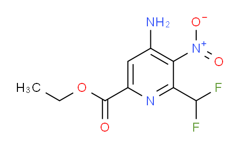 Ethyl 4-amino-2-(difluoromethyl)-3-nitropyridine-6-carboxylate